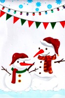 Пакет Новый год металл + рисунок  