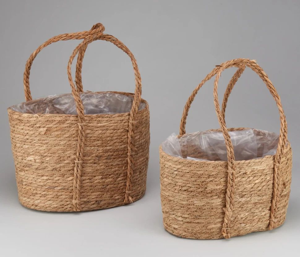 Корзина плетеная набор (рогоз) Корзина плетеная набор (рогоз)